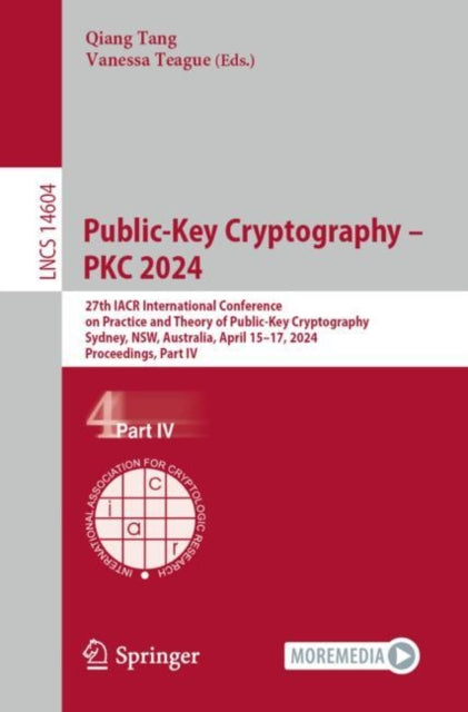 Book cover of: Public-Key Cryptography – PKC 2024. By: Qiang Tang