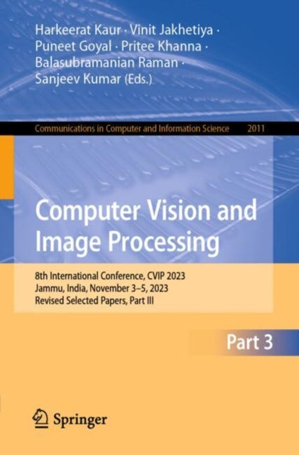 Book cover of: Computer Vision and Image Processing. By: Harkeerat Kaur