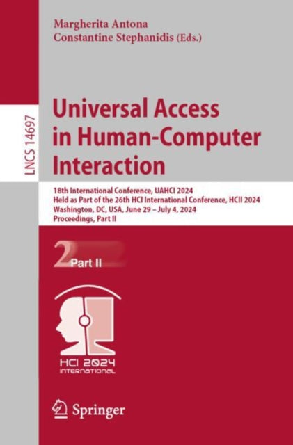 Book cover of: Universal Access in Human-Computer Interaction. By: Constantine Stephanidis