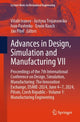 Book cover of: Advances in Design, Simulation and Manufacturing VII. By: Vitalii Ivanov
