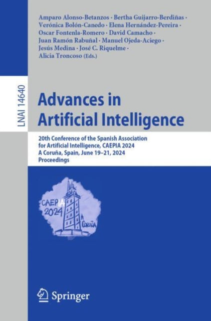 Book cover of: Advances in Artificial Intelligence. By: Amparo Alonso-Betanzos