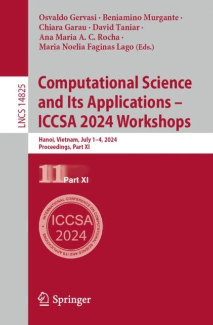 Book cover of: Computational Science and Its Applications – ICCSA 2024 Workshops. By: Osvaldo Gervasi