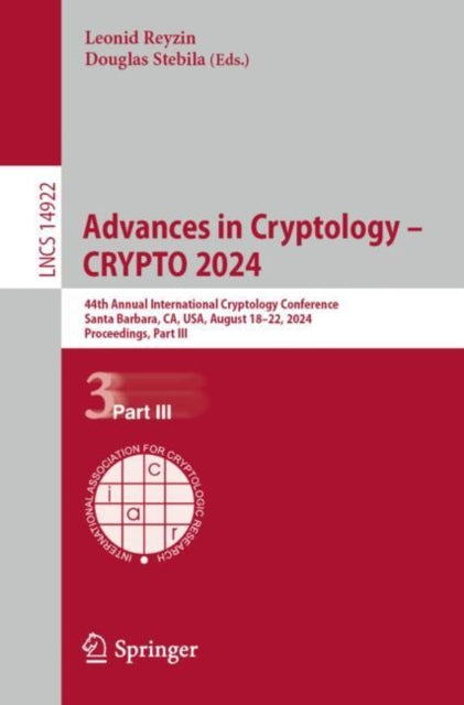 Book cover of: Advances in Cryptology – CRYPTO 2024