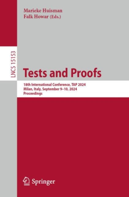 Book cover of: Tests and Proofs. By: Marieke Huisman