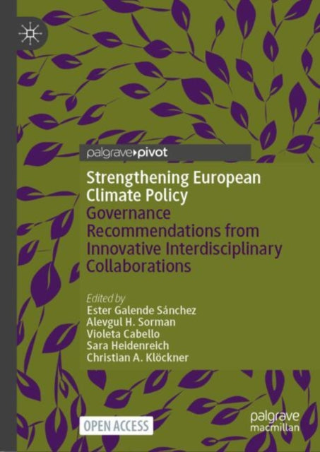 Book cover of: Strengthening European Climate Policy. By: Ester Galende Sánchez