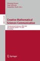 Book cover of: Creative Mathematical Sciences Communication. By: Henning Fernau