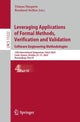 Book cover of: Leveraging Applications of Formal Methods, Verification and Validation. Software Engineering Methodologies