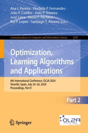 Optimization, Learning Algorithms and Applications