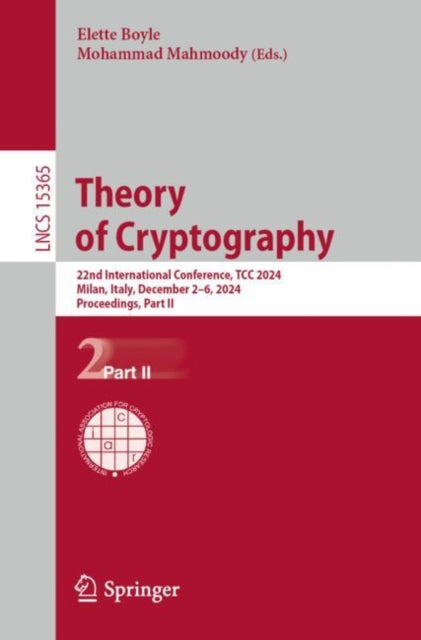 Book cover of: Theory of Cryptography
