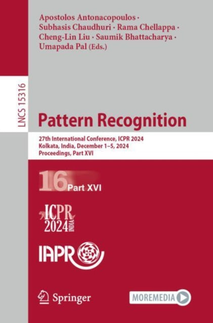 Book cover of: Pattern Recognition. By: Apostolos Antonacopoulos