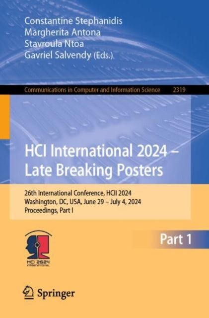 Book cover of: HCI International 2024 – Late Breaking Posters