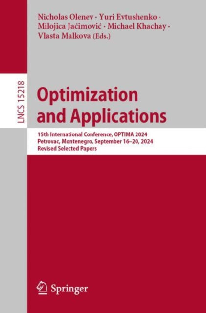 Book cover of: Optimization and Applications. By: Nicholas Olenev