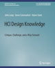 Book cover of: HCI Design Knowledge. By: Long John