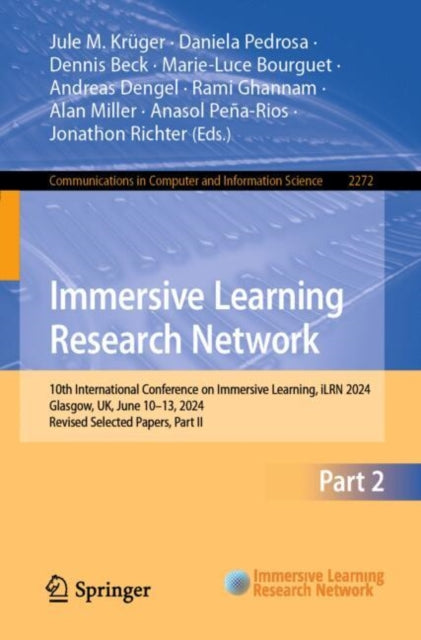 Book cover of: Immersive Learning Research Network. By: Jule M. Krüger