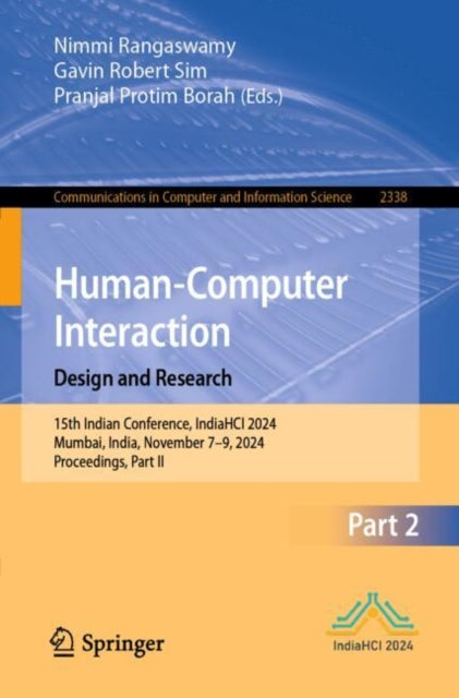 Book cover of: Human-Computer Interaction. Design and Research. By: Nimmi Rangaswamy