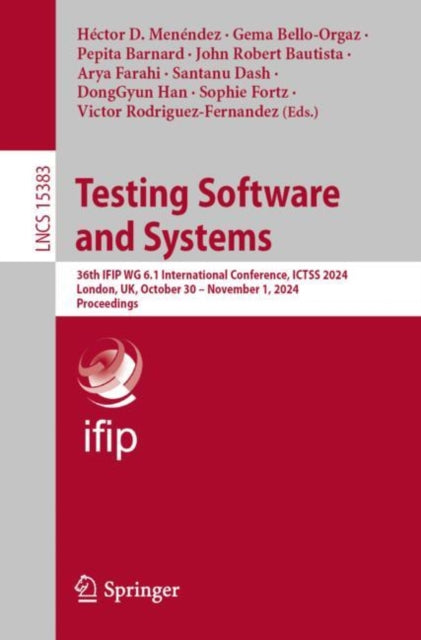 Book cover of: Testing Software and Systems. By: Hector D. Menendez