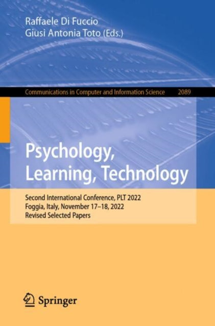 Book cover of: Psychology, Learning, Technology. By: Raffaele Di Fuccio