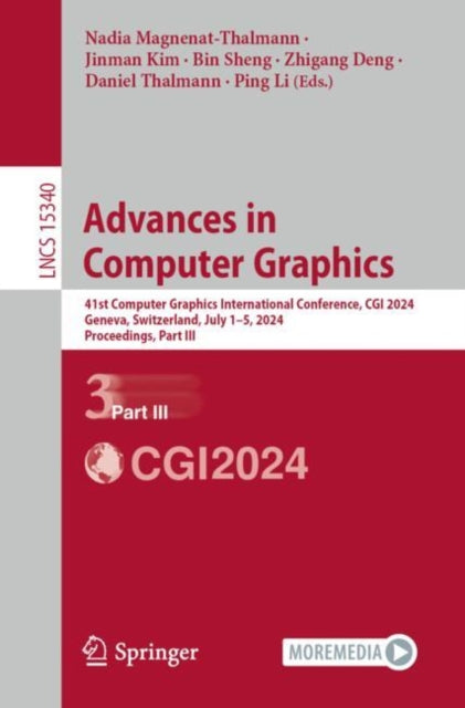 Book cover of: Advances in Computer Graphics. By: Nadia Magnenat-Thalmann