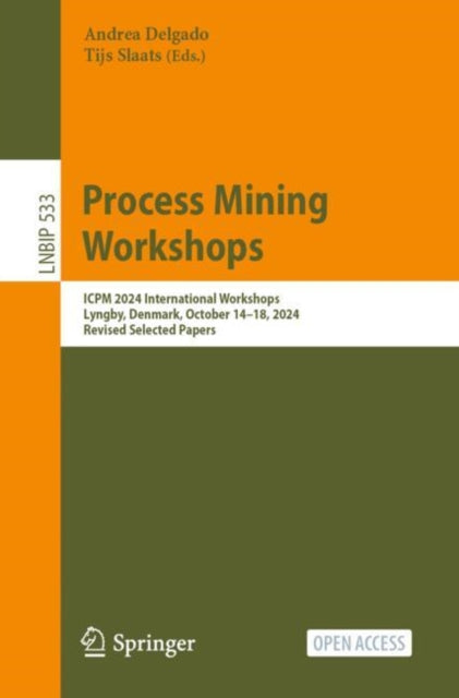 Book cover of: Process Mining Workshops. By: Andrea Delgado