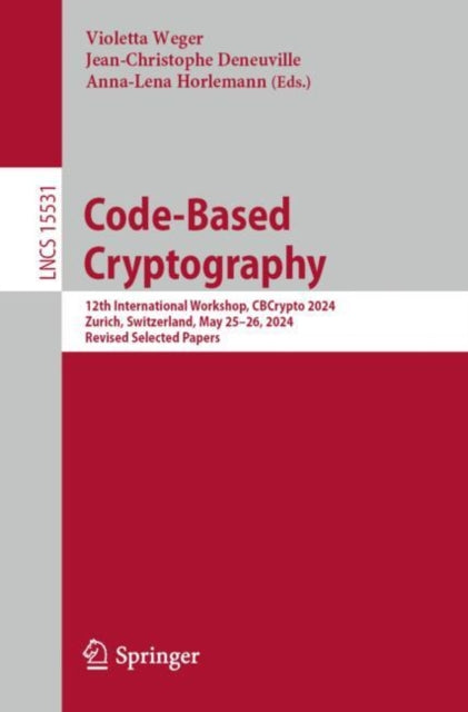 Book cover of: Code-Based Cryptography
