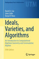 Book cover of: Ideals, Varieties, and Algorithms