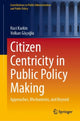 Book cover of: Citizen Centricity in Public Policy Making