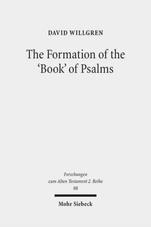 Formation of the 'Book' of Psalms