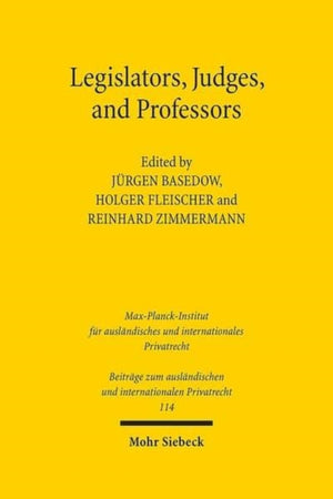 Legislators, Judges, and Professors