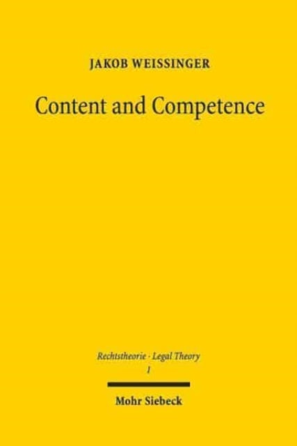 Book cover of: Content and Competence. By: Jakob Weissinger