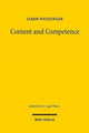 Book cover of: Content and Competence. By: Jakob Weissinger