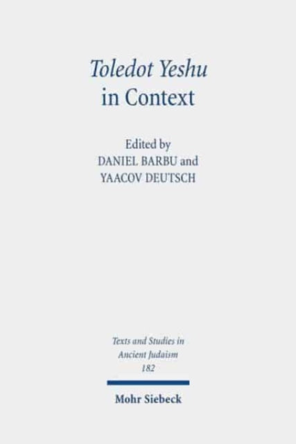 Toledot Yeshu in Context
