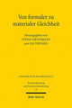 Book cover of: Von formaler zu materialer Gleichheit. By: Stefan Grundmann