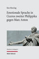 Book cover of: Emotionale Sprache in Ciceros zweiter Philippika gegen Marc Anton. By: Ken Heuring