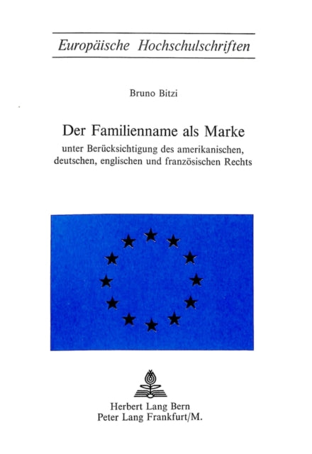 Book cover of: Der Familienname als Marke