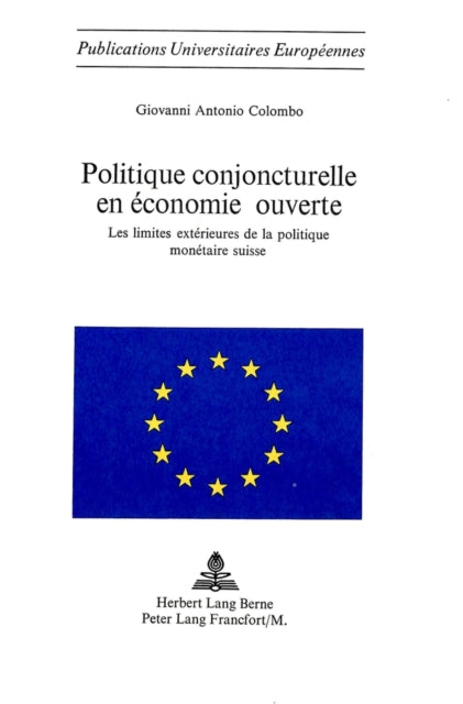 Book cover of: Politique conjoncturelle en economie ouverte