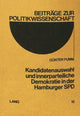 Book cover of: Kandidatenauswahl und innerparteiliche Demokratie in der Hamburger SPD