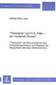 Book cover of: «Panorama» von H.G. Adler - Ein «moderner Roman». By: Alfred Otto Lanz