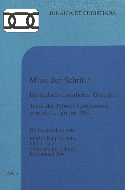 Book cover of: Mitte der Schrift?