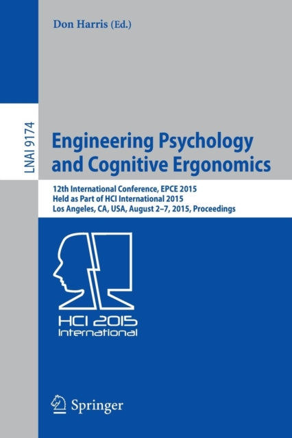 Book cover of: Engineering Psychology and Cognitive Ergonomics. By: Don Harris