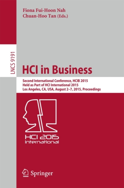 Book cover of: HCI in Business. By: Fiona Fui-Hoon Nah
