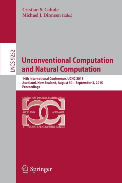 Book cover of: Unconventional Computation and Natural Computation. By: Cristian S. Calude