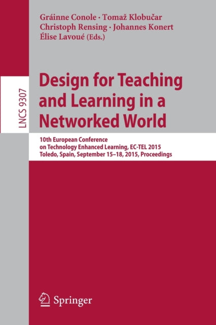 Book cover of: Design for Teaching and Learning in a Networked World. By: Gráinne Conole