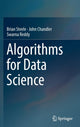 Book cover of: Algorithms for Data Science. By: Brian Steele
