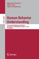 Book cover of: Human Behavior Understanding. By: Mohamed Chetouani