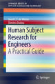 Book cover of: Human Subject Research for Engineers. By: Joost C.F. de Winter