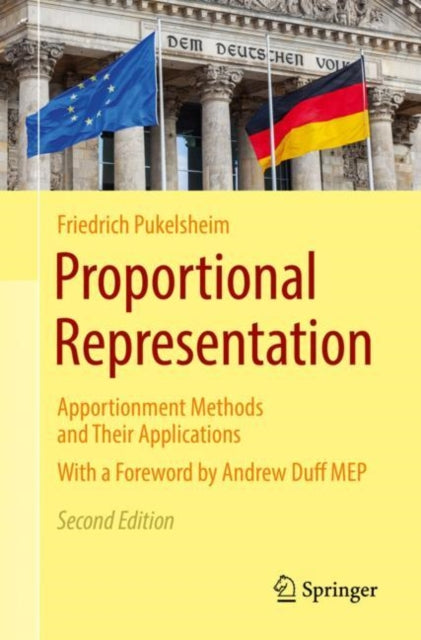 Book cover of: Proportional Representation. By: Friedrich Pukelsheim