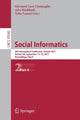 Book cover of: Social Informatics. By: Giovanni Luca Ciampaglia