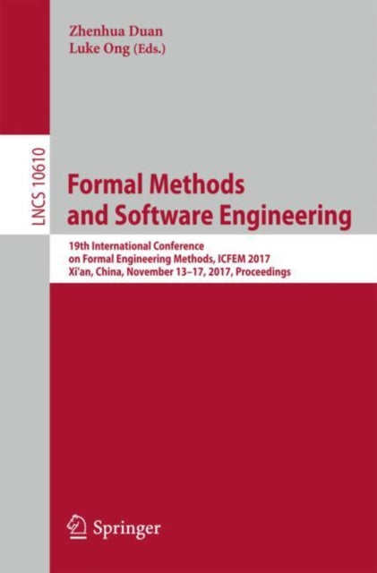Book cover of: Formal Methods and Software Engineering. By: Zhenhua Duan
