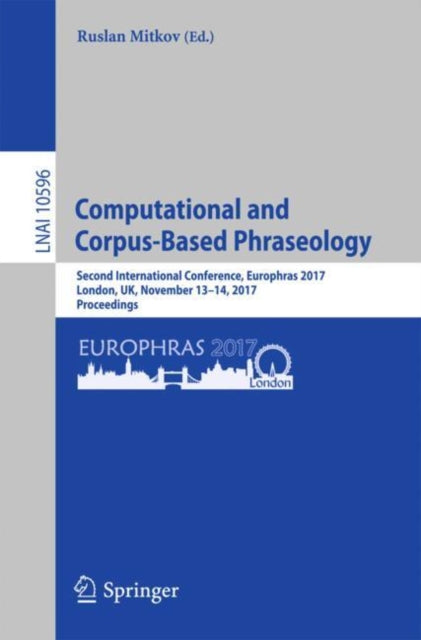 Book cover of: Computational and Corpus-Based Phraseology. By: Ruslan Mitkov
