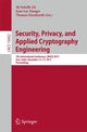 Book cover of: Security, Privacy, and Applied Cryptography Engineering. By: Sk Subidh Ali